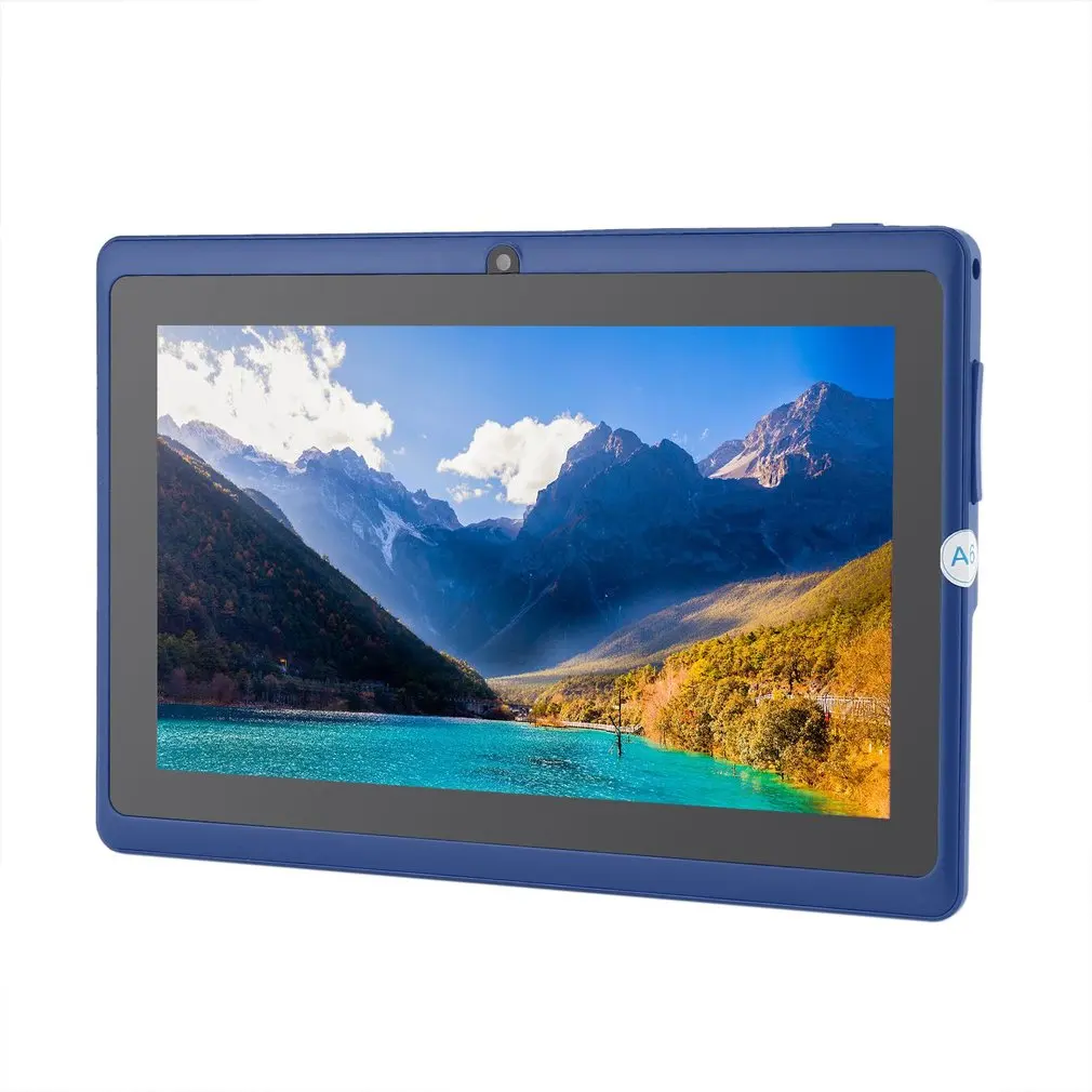 

7 Inch Refurbished Q88 Quad-core Wifi Tablet Seven-inch USB Power Supply 512MB+4GB Durable Practical Tablet Blue
