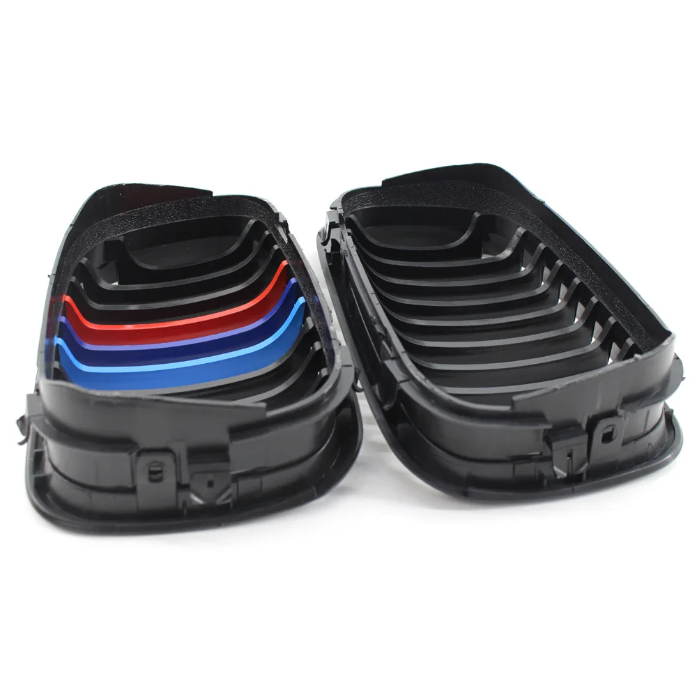 1 пара глянцевый черный M Стиль передняя почечная решетка для BMW 3 серии E46 1998 1999 2000