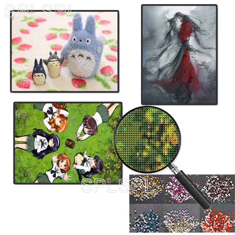 

Diamond Painting Anime Cat Figure Square Diamond Round Diamond Decoration Customizable Wall Art Decoration for Living Room