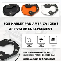 For Harley Pan America 1250 S PA1250 S 2021 2022 Accessories Kickstand Extension Plate Foot Side Stand Enlarge Pad