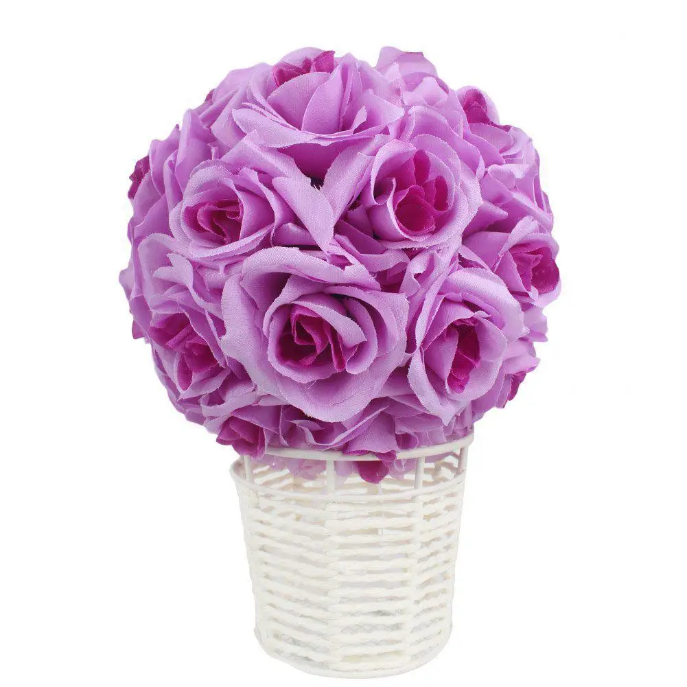 Имитация шифрования Свадебная вечеринка Роза цветок шар наружное украшение