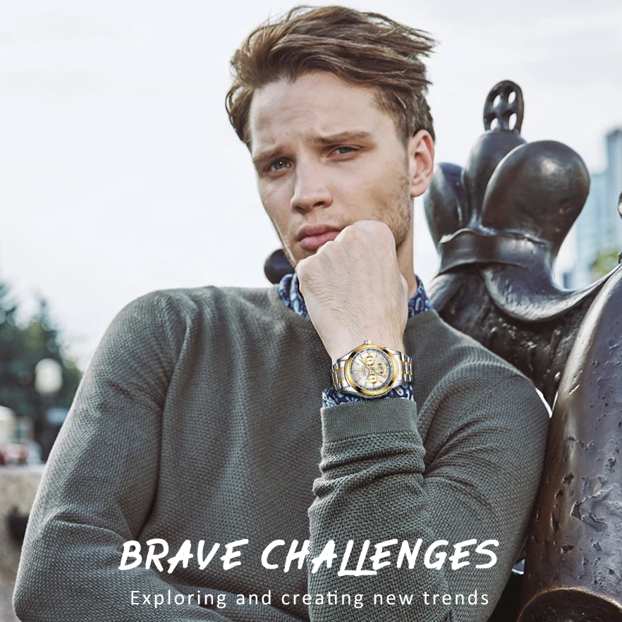 

New Production 2020 CHENXI Luxury Men Gold Watches Men's Stainless Steel Quartz Watches Men Sports Watch Classic Watches for Men