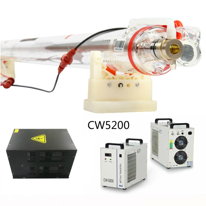 СО2 SPT длинная лазерная трубка 180 Вт 220 + 300 источник питания CW5200 водяной охладитель