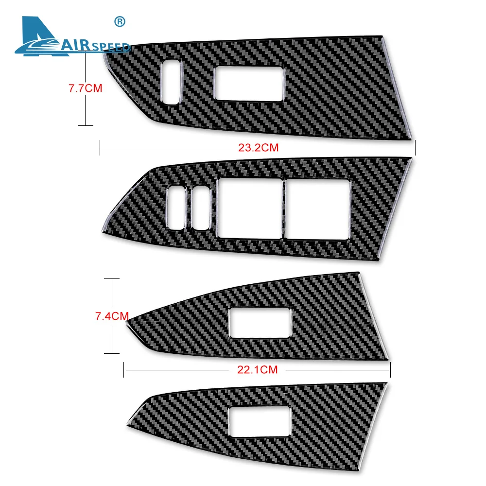 

Carbon Fiber for Toyota Tundra 2014 2015 2016 2017 2018 2019 2020 2021 Accessories Interior Car Door Window Control Switch Panel