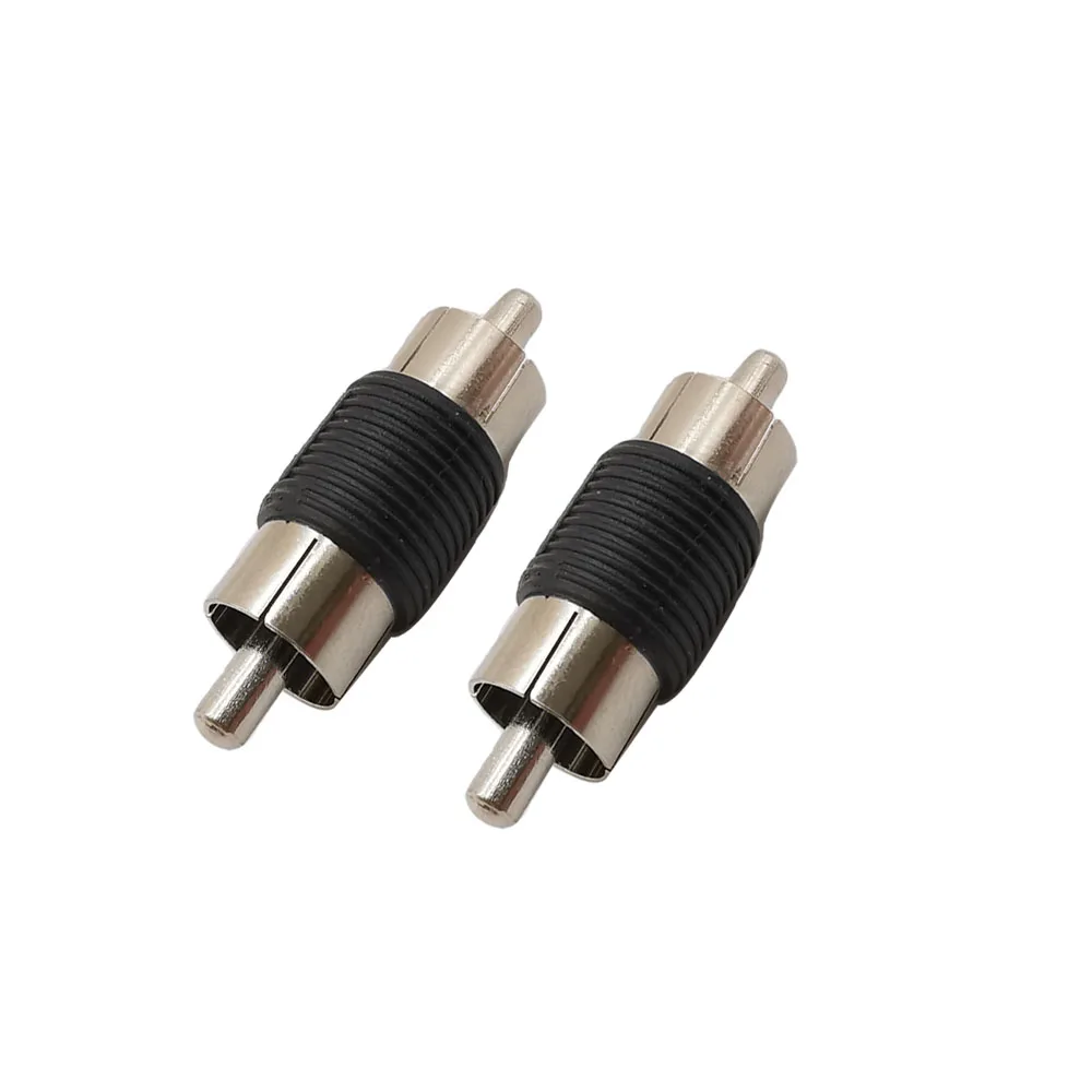 

10Pcs Video Adapter RCA AV Male to Male Connector M/M Joiner Coupler Rca Dual Plug for CCTV camera Amplifier