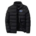 Новая мужская модная Классическая хлопковая одежда Lexus с принтом, зимняя теплая куртка на молнии в снежном стиле, пальто, топы