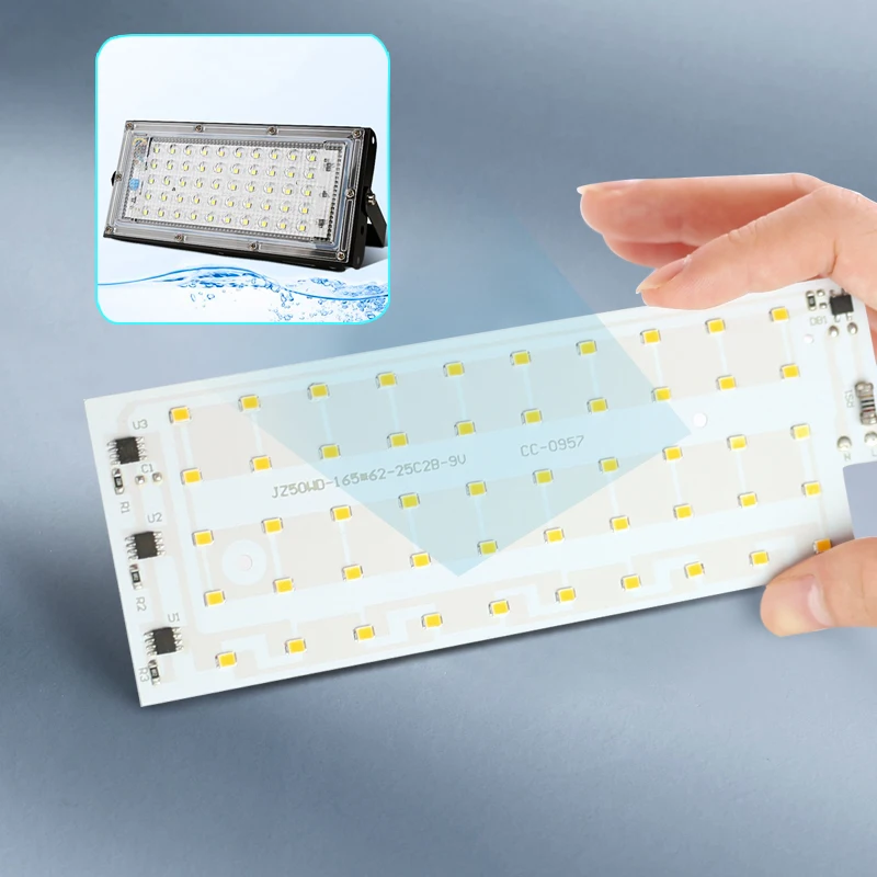 Светодиодный чип SMD 220 для выращивания растений уличная лампа проращивания 50 Вт