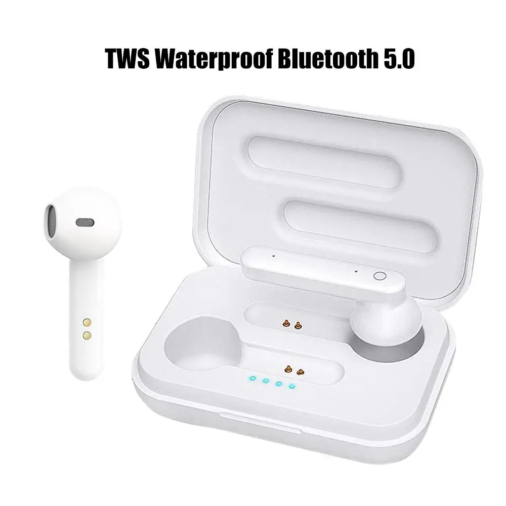 Беспроводные наушники TrueTWS IPX7 водонепроницаемые 5 0 Bluetooth HD стерео звук Спортивные