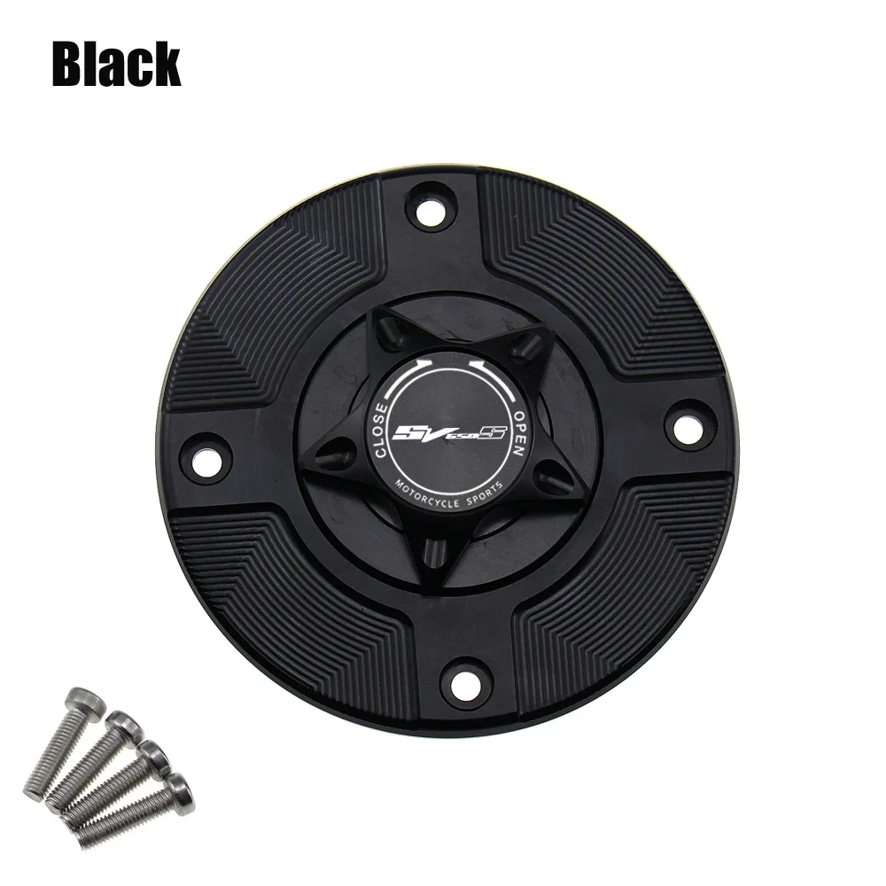 

Motorcycle Fuel Gas Cap Petrol Tank Cover CNC Quick Release Cover for Suzuki SV650S SV 650 S 1999-2002 CNC Quick Release Cover