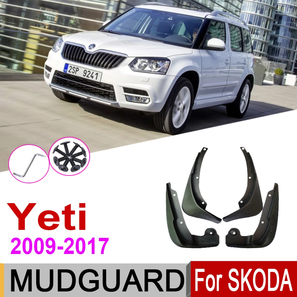 

Mudflap For Skoda Yeti 5L 2017~2009 Fender Mud Guard Splash Flaps Mudguards Accessories 2017 2016 2015 2014 2013 2012 2011 2010