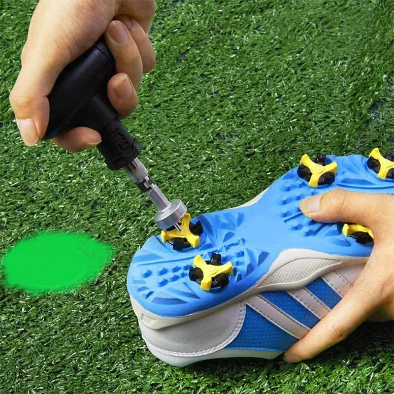Sapato de Golfe Multifuncional para Golfista Spike Removedor Ferramenta Portátil Alça Ergonómica D88