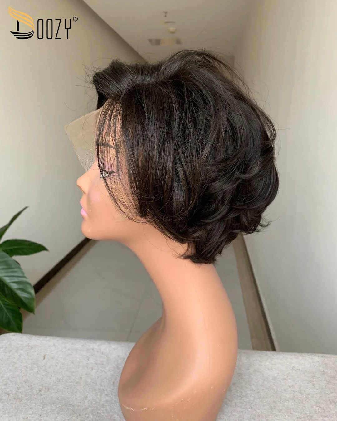 Doozy волосы бразильские короткие вьющиеся парик девственные человеческие |