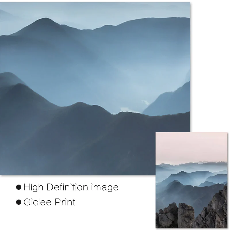 Современные горные принты настенные картины на холсте с изображением пейзажа