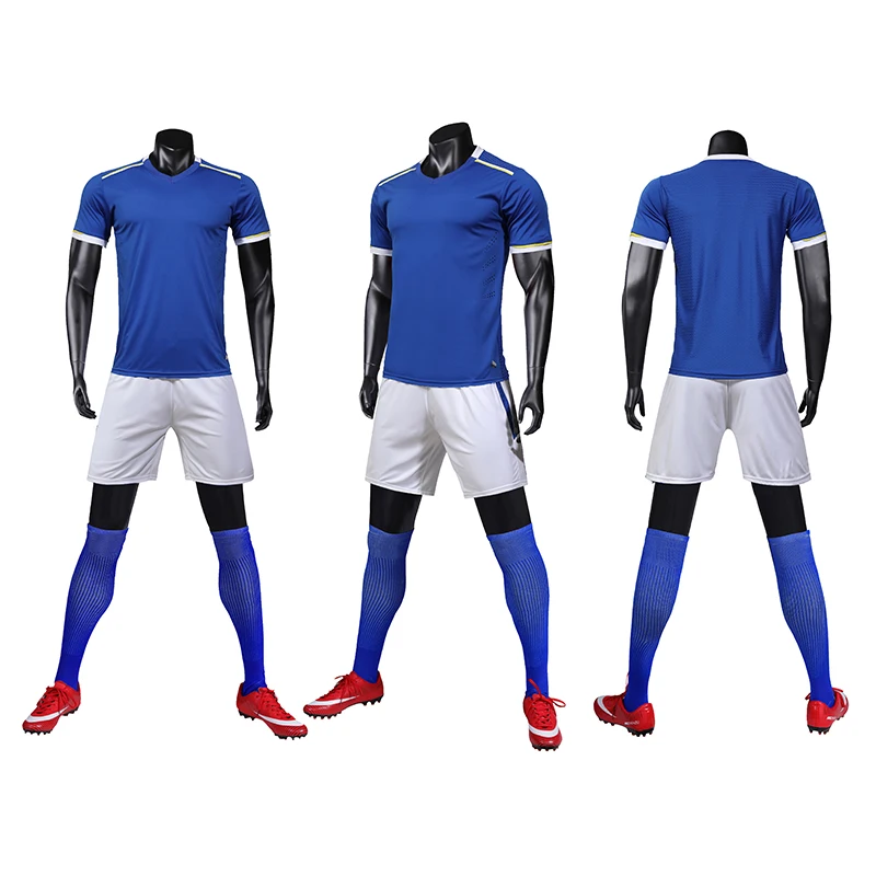 Мужская футболка с коротким рукавом синяя зеленая Футбольная форма Красная