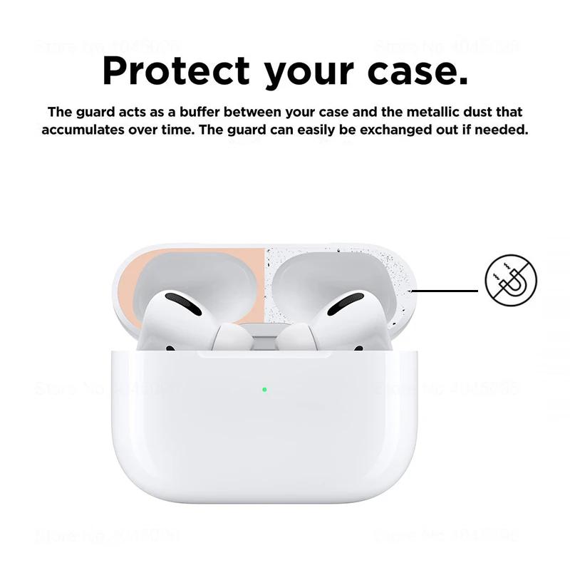 1 комплект ультра тонкий защитный чехол для Apple Airpods pro металлическая пленка наклейка железная стружка защита от пыли для Airpod 3 наушники