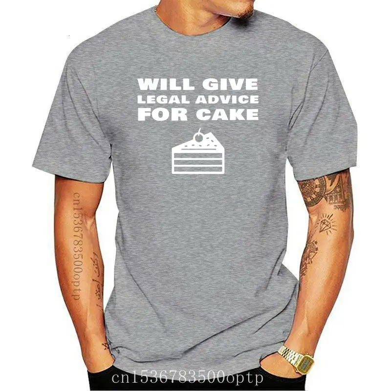 New Will Give Legal Advice For Cake Law Lawyer Judge Men T-Shirt Men T Shirt Tshirt For Men Costume Round Neck Cool Tops Casuals