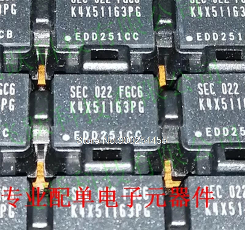 

5PCS/LOT K4X51163PG-FGC6 K4X51163PG-FCG3 K4X51163PG