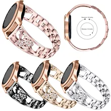 20mm 22mm Diamond Metal Strap For Samsung Gear S3 Galaxy Watch 42mm Active Band For Amazfit Bip GTS 2 mini Huawei GT 2 Pro GT 2e