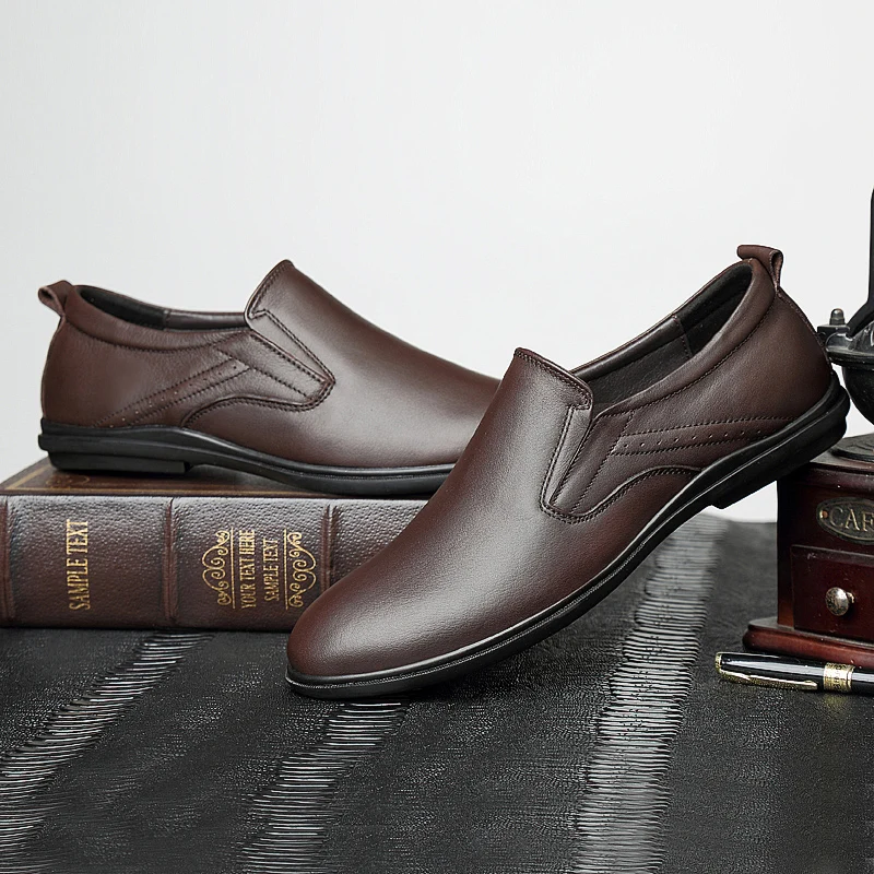 

Casual Leather Man Shoe Casual Leather Shoes Men 2020 New Breathable Sapatos Fashion Leisure Mens Hot Sale Loafers For Sneakers