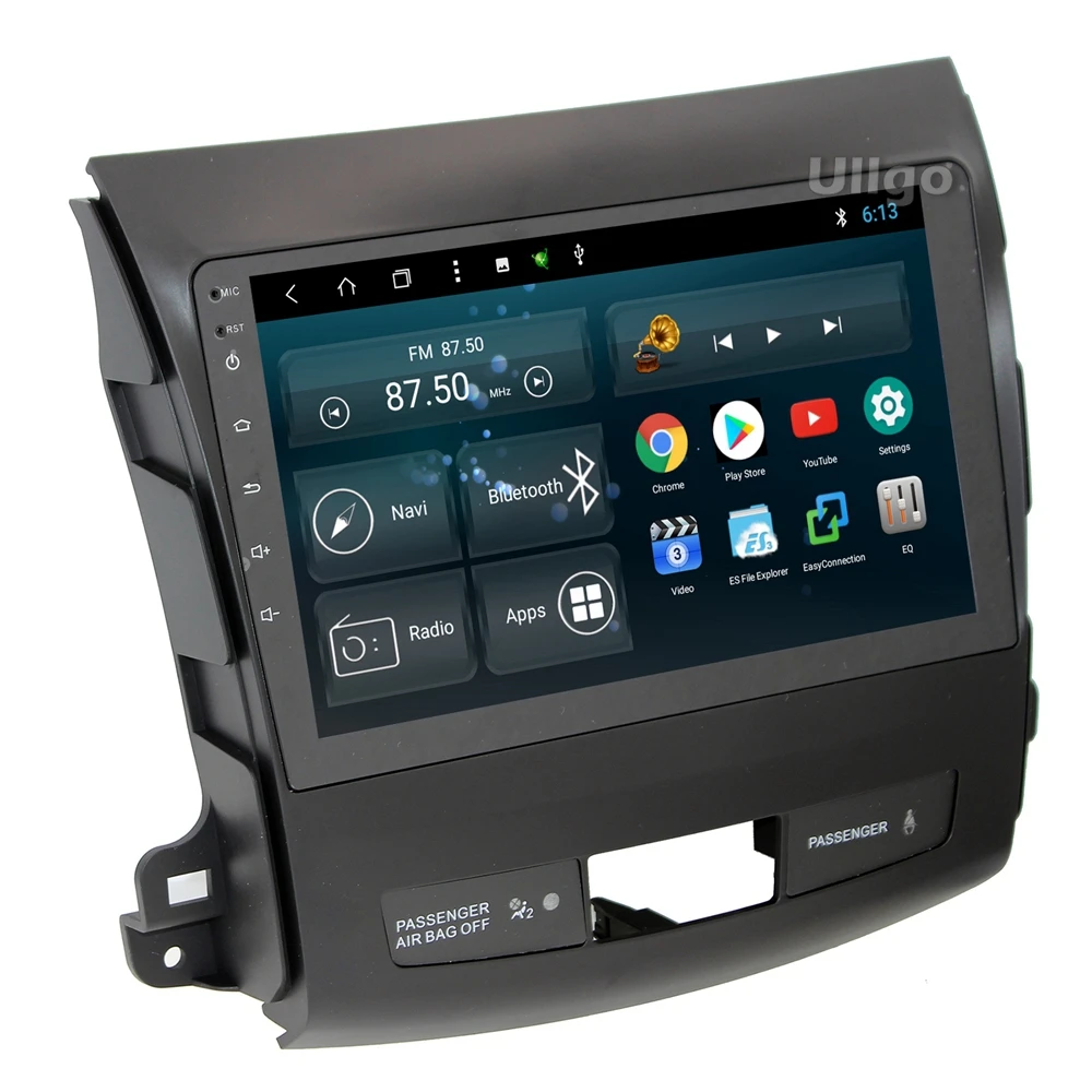 Головное устройство для автомобиля Mitsubishi Outlander 2006-2012/Peugeot 4007/Citroen C-Crosser с BT RDS Radio