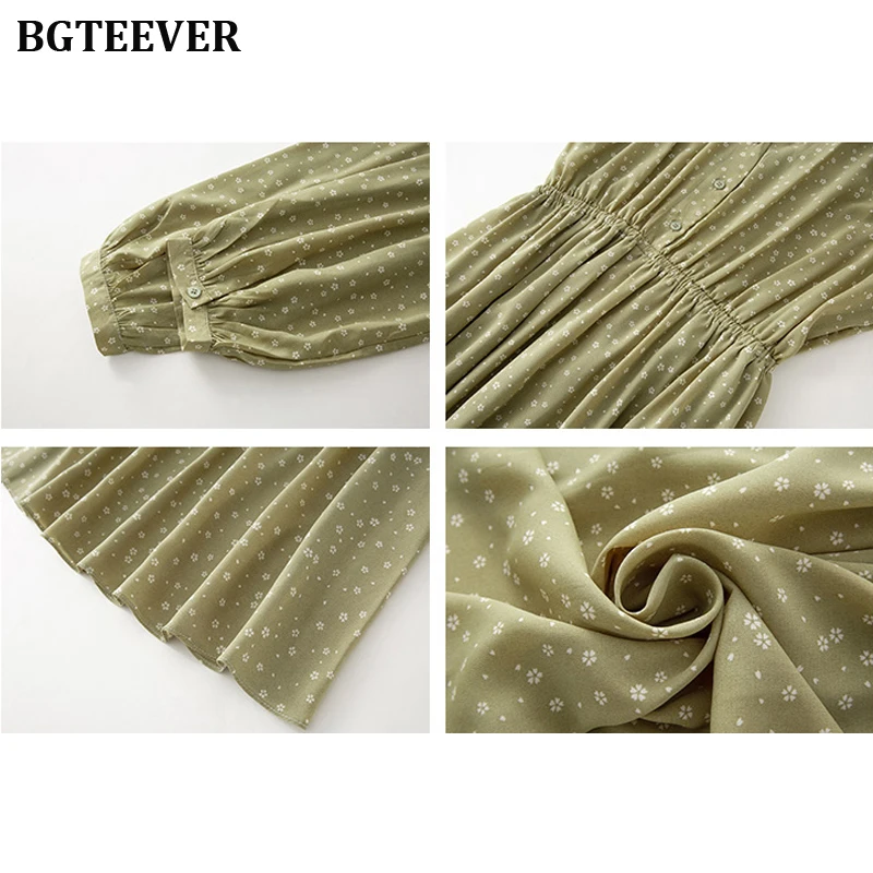 Винтажное женское платье BGTEEVER трапециевидной формы с V образным вырезом и