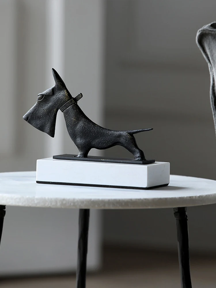 Современные скандинавские Чугунные скульптуры для собак художественные