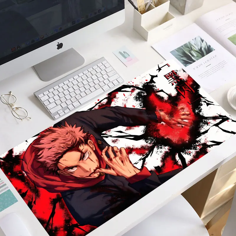 

Anime Jujutsu Kaisen 90x40cm XL Locking Edge Large Gaming Mouse Pad Computer Gamer CS GO Keyboard Mouse pad manga mouse pad mat