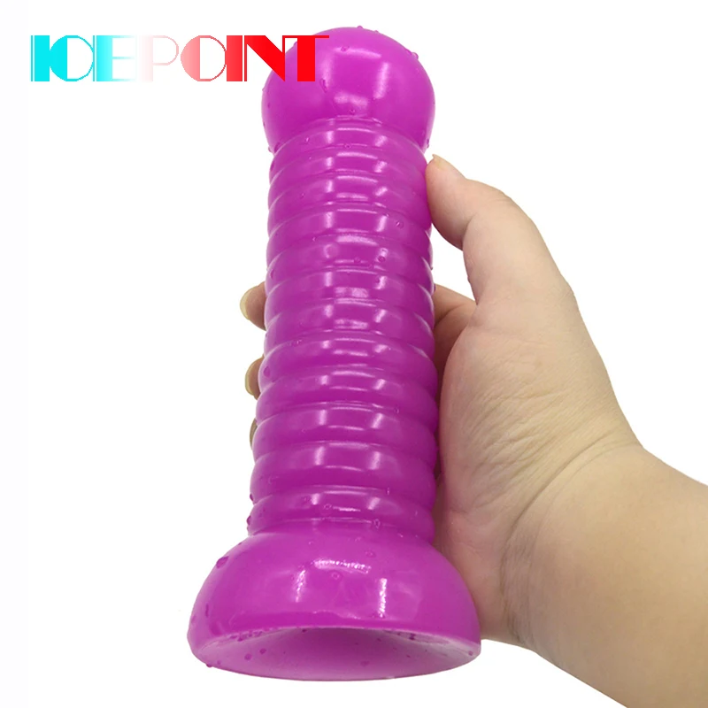 Анальный фаллоимитатор ICEPOINT толстая Анальная пробка большой грибной головкой