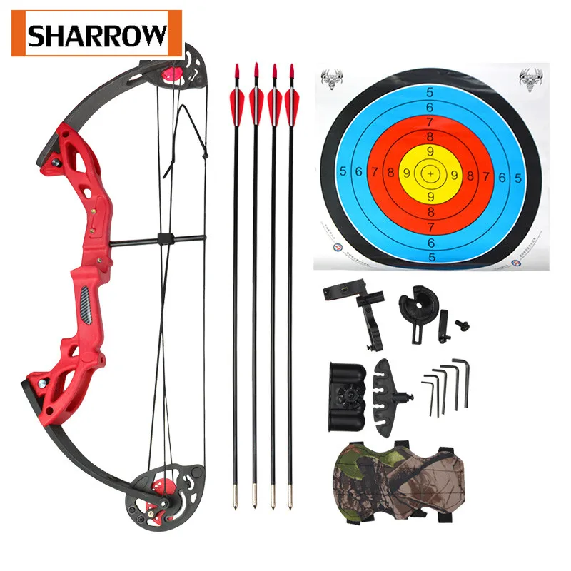 1 Набор стрельба из лука для подростков Молодежный подарок блочный лук 15 29 фунтов
