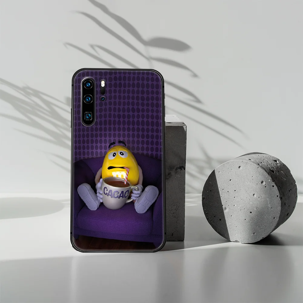 

M&M's Chocolate candy Phone Case For Huawei P Mate 10 20 30 40 Lite Pro smart Z 2019 nova 5t black Waterproof Tpu Hoesjes Luxury