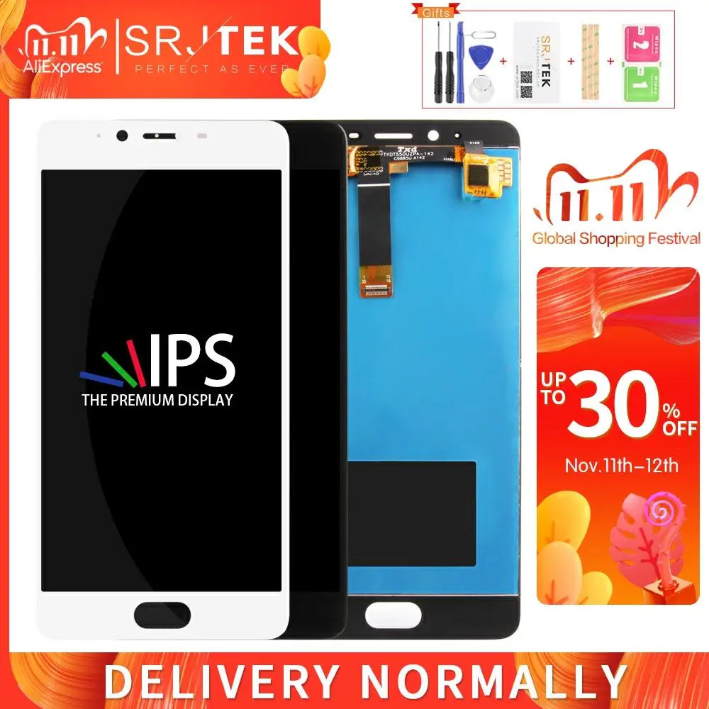 ЖК-панель Srjtek для Meizu E2 сенсорный экран дигитайзер сенсорное стекло полная сборка