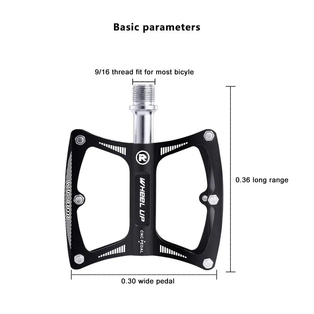 

Bike Pedals Cycling Sealed Bearing Aluminum Alloy Pedals for BMX MTB 9/16 Inch Universal Bicycle Platform Flat Bicycle Pedals