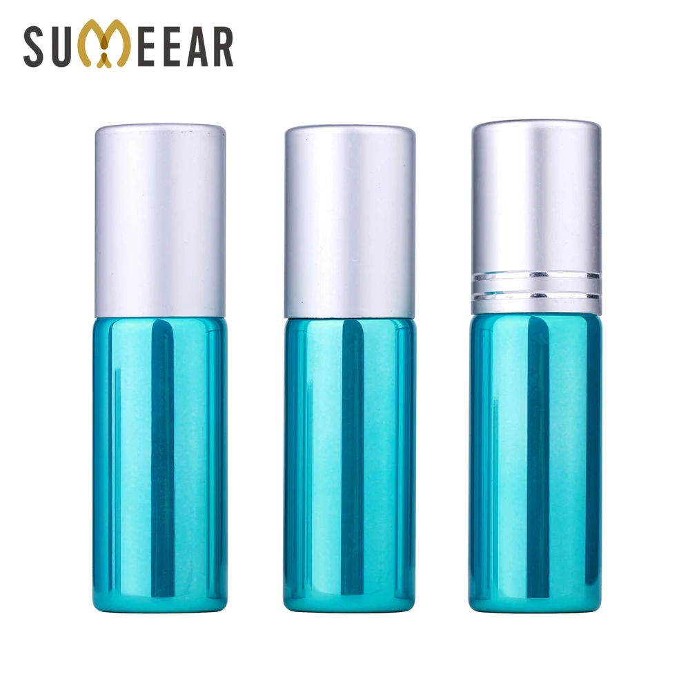 100 шт./лот 5 мл зеленый флакон с УФ стеклом для эфирных масел духов мини