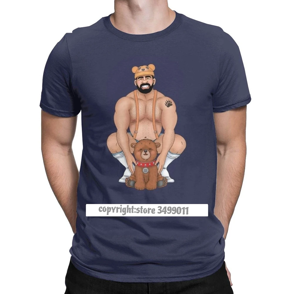 

Daddy Bear T Shirt Men's Unique Tops T Shirt Barebeef Gaybear Gayart Gay Pride LGBT Tshirts Camisas Tops