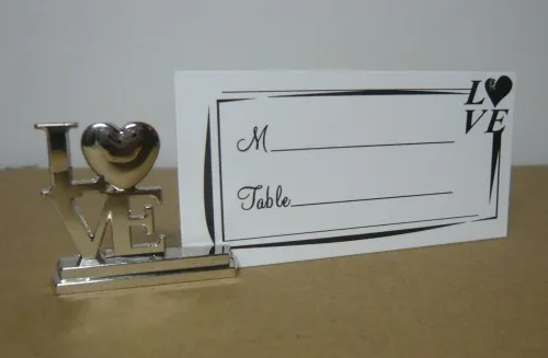 1 шт. любящее сердце с отделением для карт и место гостя держатели свадьбы