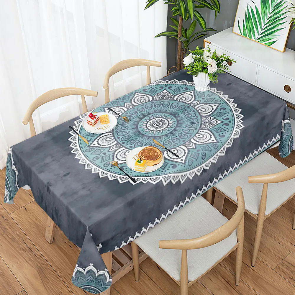 

Retangula Birthday Party Table Cloth Waterproof Oilproof Tablecover Tea Coffee Kitchen Living Room Dining Decoration Desk Carpet