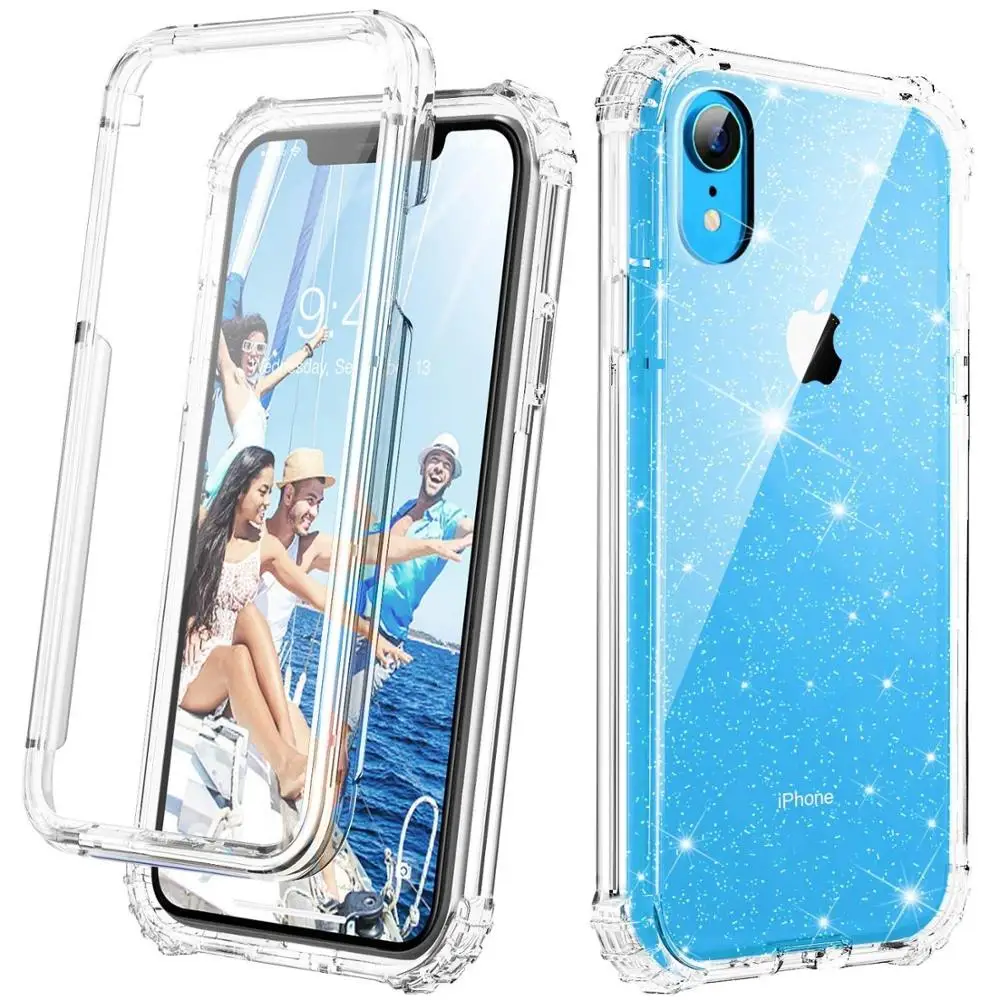 Прозрачная задняя крышка для iPhone 11 Pro Max мягкий ТПУ чехол с усиленным углом