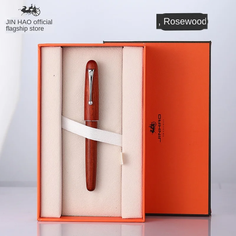 

Jinhao High Quality Luxury Wood Fountain Pen Standard Metal Iraurita 0.5mm Fine Nib Calligraphy Ink Pens for Office Writing