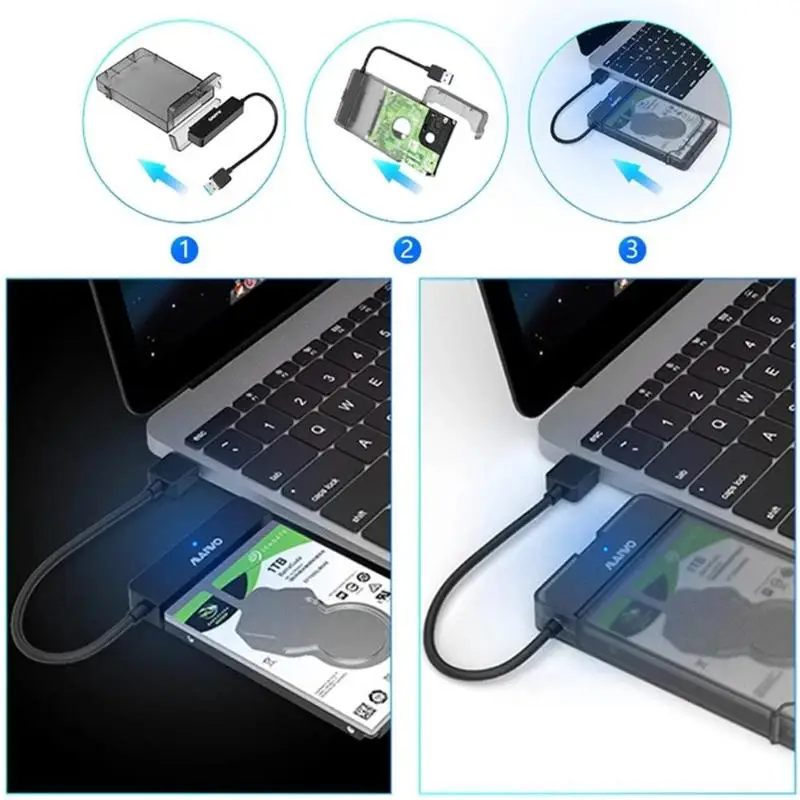 Чехол для 2 5 дюймового жесткого диска K104 с USB 3 0 на SATA HDD SSD чехол мобильного гбит/с