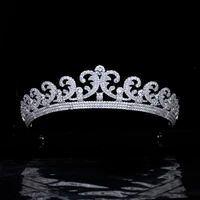 funmode high quality flower design women bridal hair accessories tiara crown for female hairbands jewelry wholesale fc09
