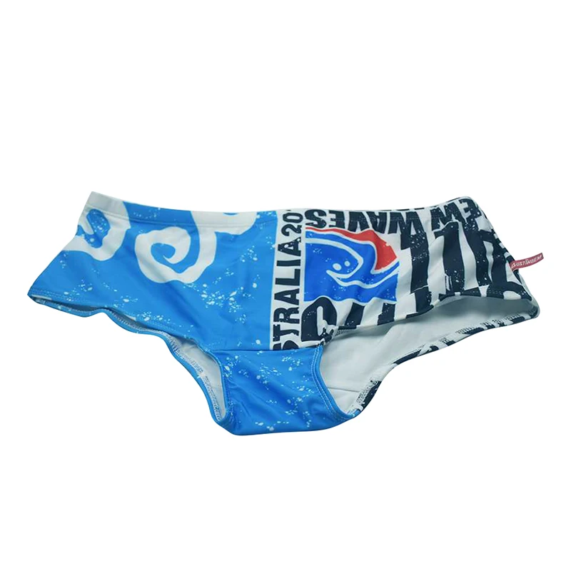 Летние Для мужчин Купальники Боксеры Мужские Шорты для купания с принтом