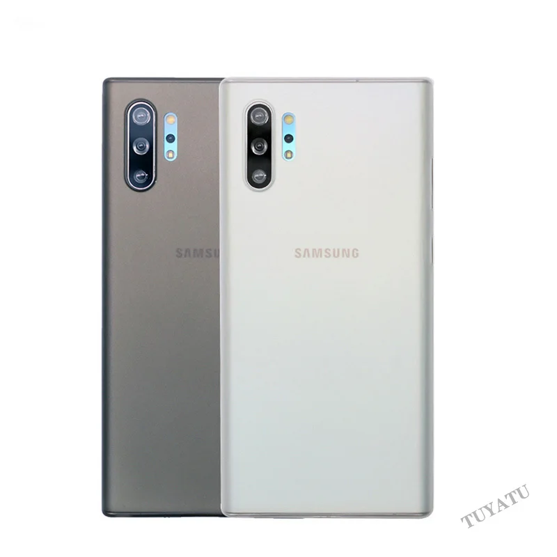 

For samsung note10 Clear Hard Soft Cases UltraThin PP Case For samsung note 10 plus Matte Phone Cover