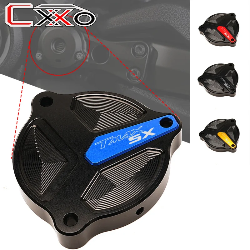 

With LOGO motorcycle accessories Front Hole Drive Shaft Guard protector Cover For YAMAMA TMAX 530 TMAX530 SX DX t-max 2017-2020