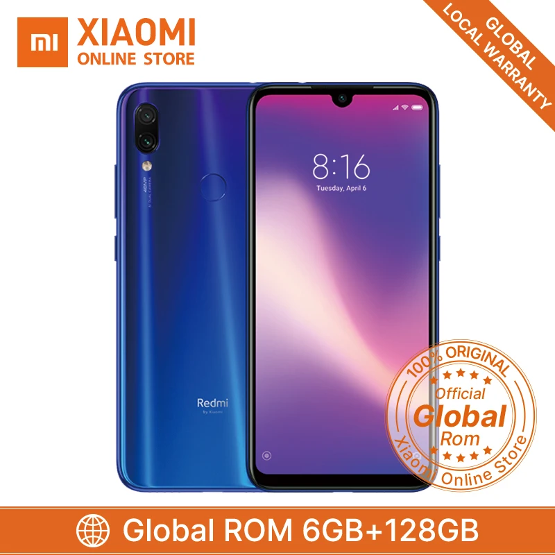 Xiaomi Redmi Note 7 Pro смартфон с восьмиядерным процессором Snapdragon 675 ОЗУ 6 ГБ ПЗУ 128 4000 мАч 3