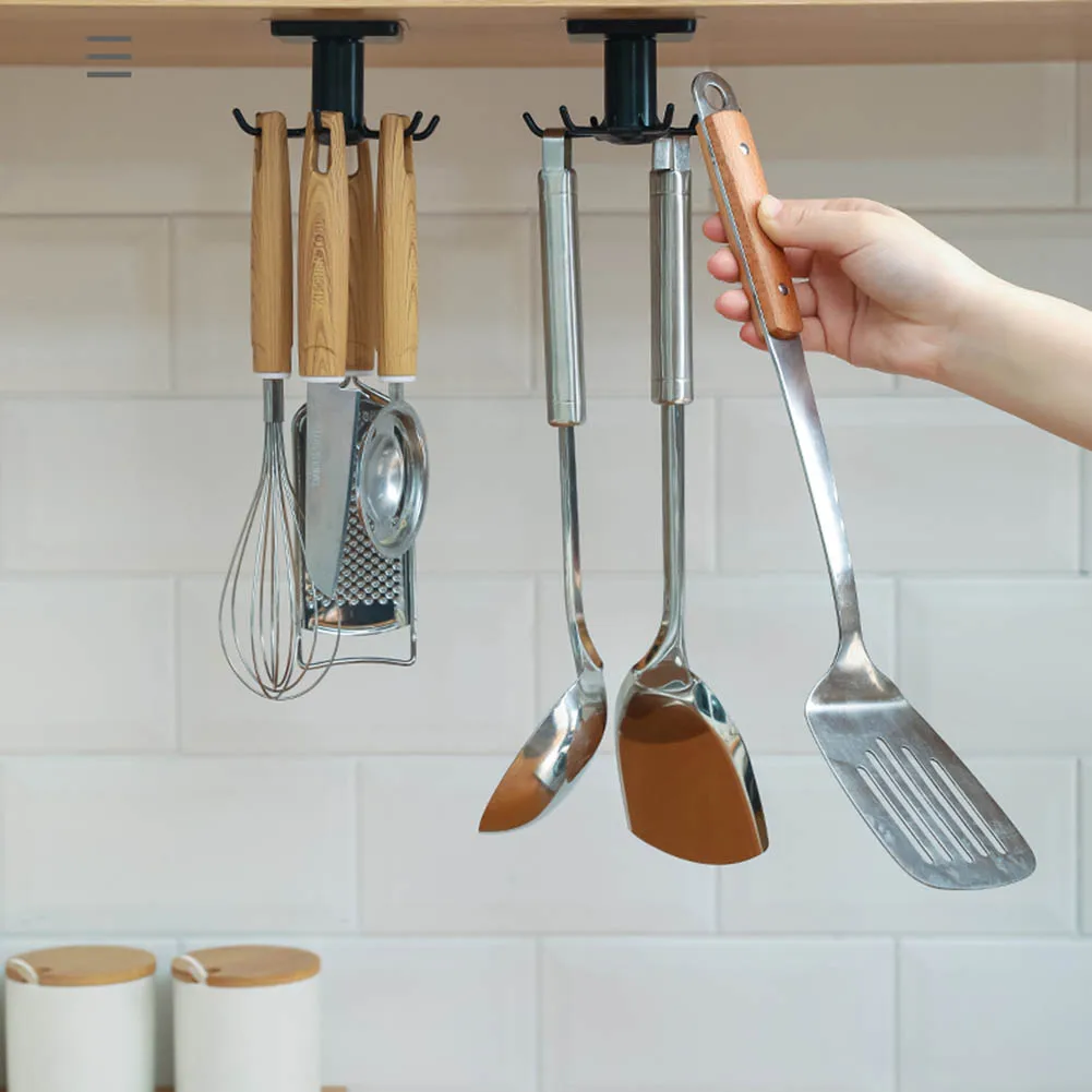 Вращающийся на 360 градусов пластиковый крючок универсальный держатель для