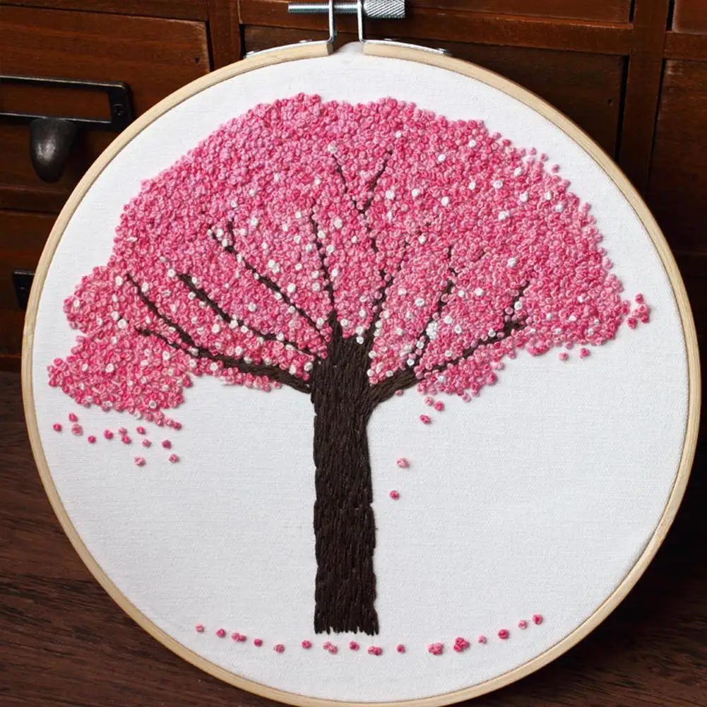 Набор 3D для вышивания персикового дерева R0W7 Европейский набор начинающих с