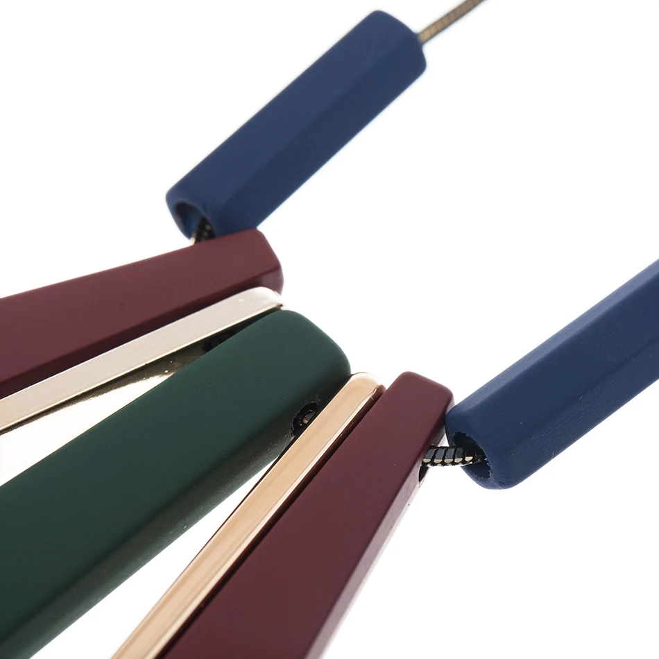 Match-Right Women Necklace Statement Long Necklaces& Pendants Wood Necklace For Women Jewelry YJZ-8006