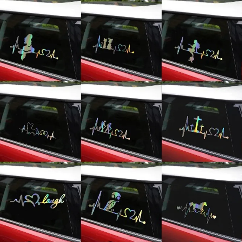 Русалочка сердцебиение Lifeline автомобильные наклейки и забавный автомобильный