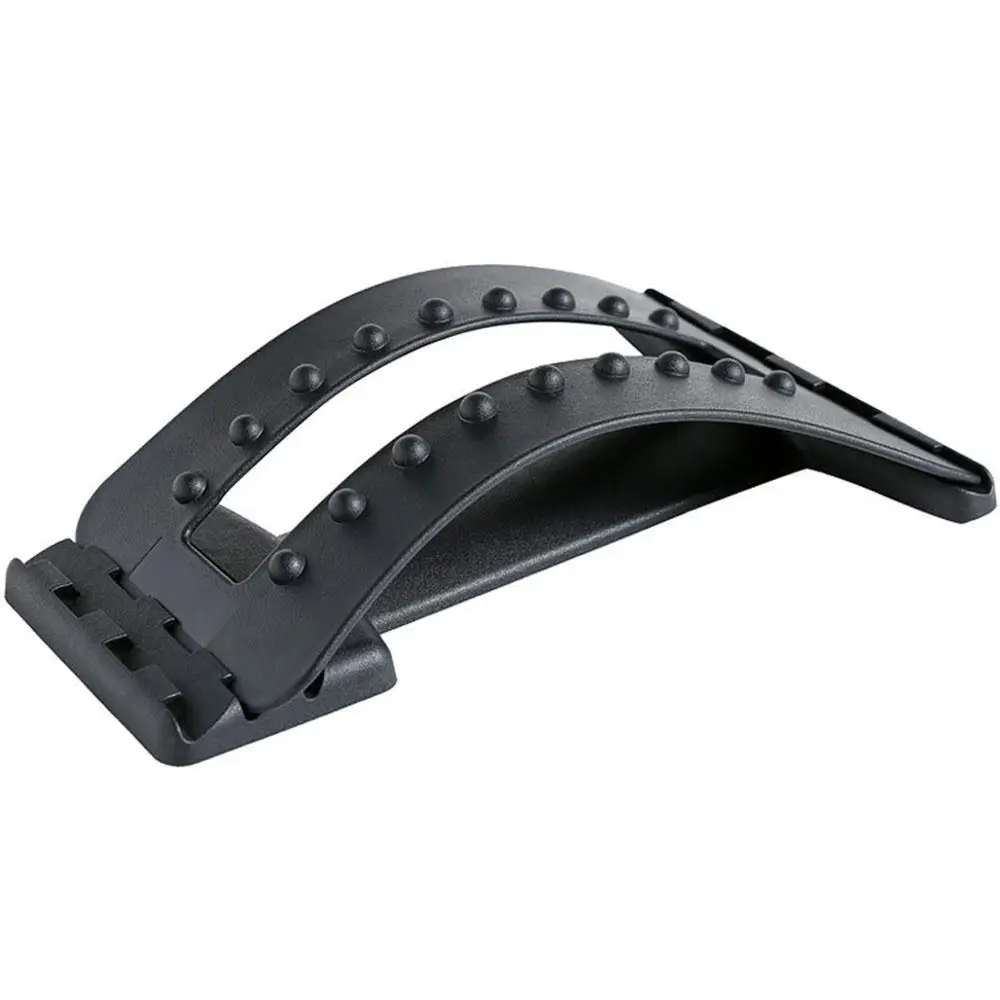 

18 Massage Points Black Lumbar Vertebra Back Massage Magic Stretcher Professional Lumbar Corrector Neck Masager Fashion