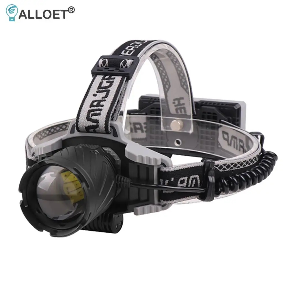 

Rechargeable Head Flashlight Torch Hunting LED Headlight 2000LM Waterproof Camping Headlamp Supports USB C 5W Output